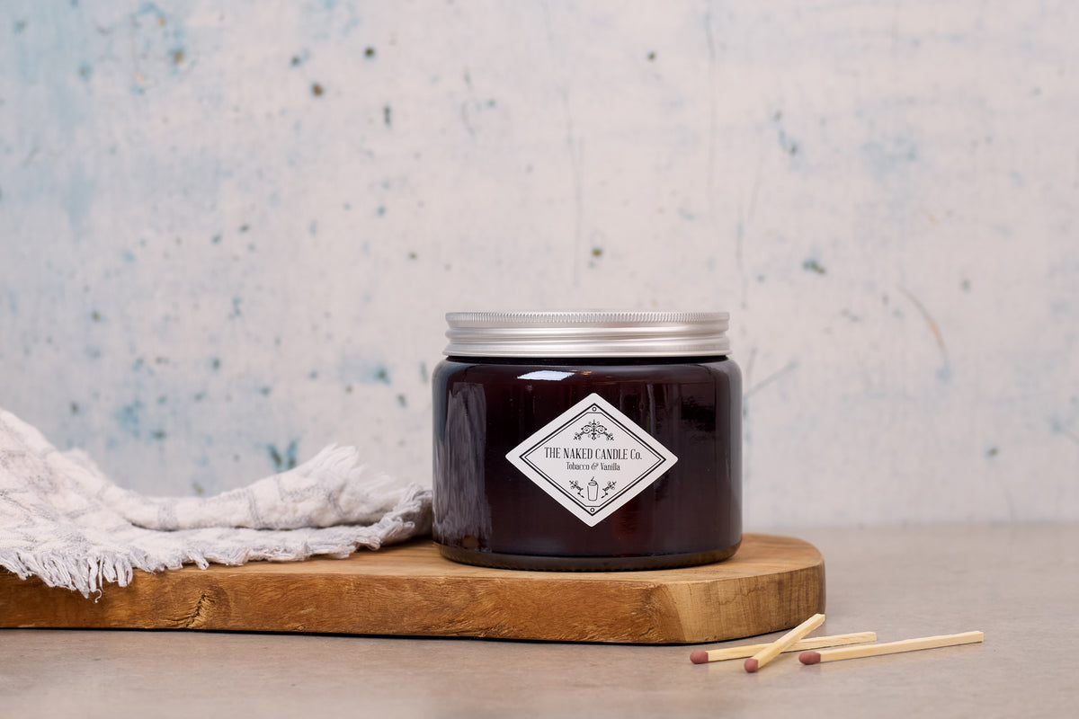 Double Wick Candle - Tobacco & Vanilla