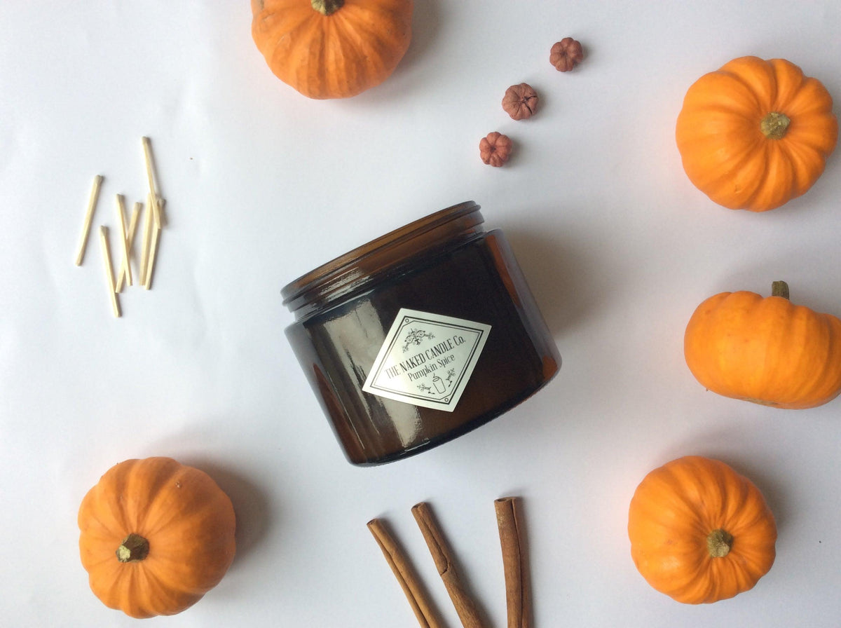 Double Wick Candle- Pumpkin Spice - TheNakedCandleCo